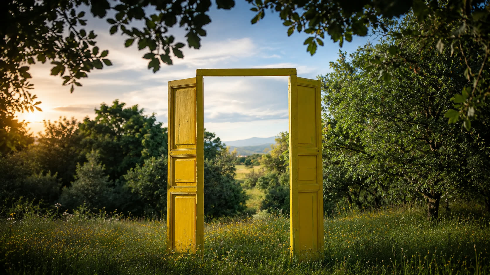 Las Charolas — puerta hacia el jardín